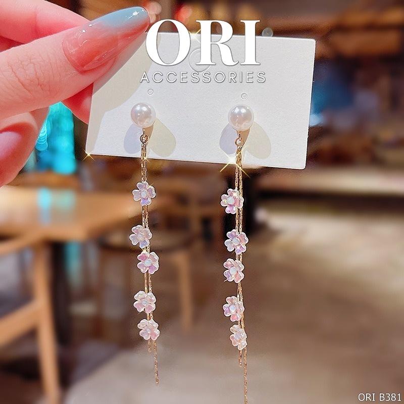 Bông tai nữ dáng dài Roxana thời trang độc đáo ORI ACCESSORIES B381