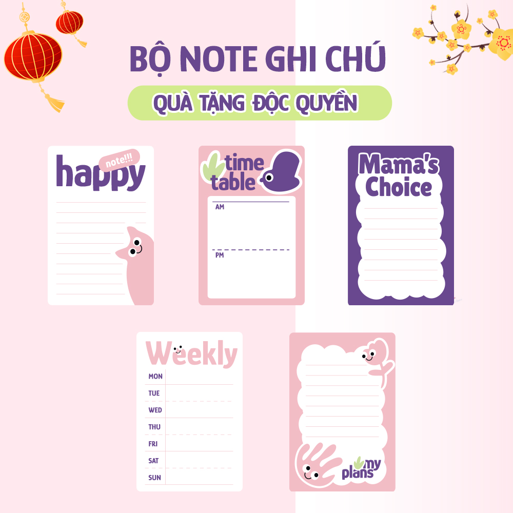 [QUÀ TẶNG ĐỘC QUYỀN] Giấy Note Ghi Chú Dán Được, Nhiều Hình Dễ Thương Khác Nhau, Ghi Nhớ Tiện Lợi Cho Mẹ