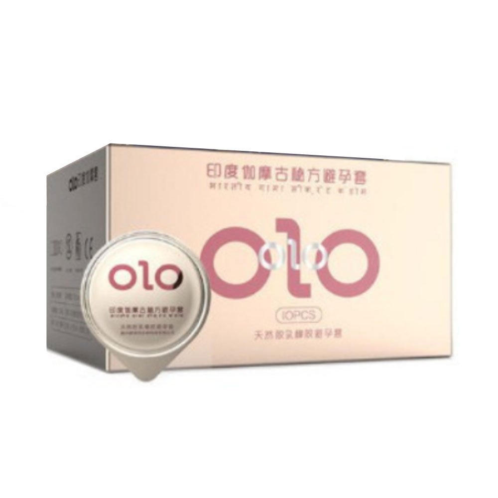 [Hộp 10 cái] Bao cao su OLO 0.01 Gamma Formula - Kéo dài thời gian, gân gai