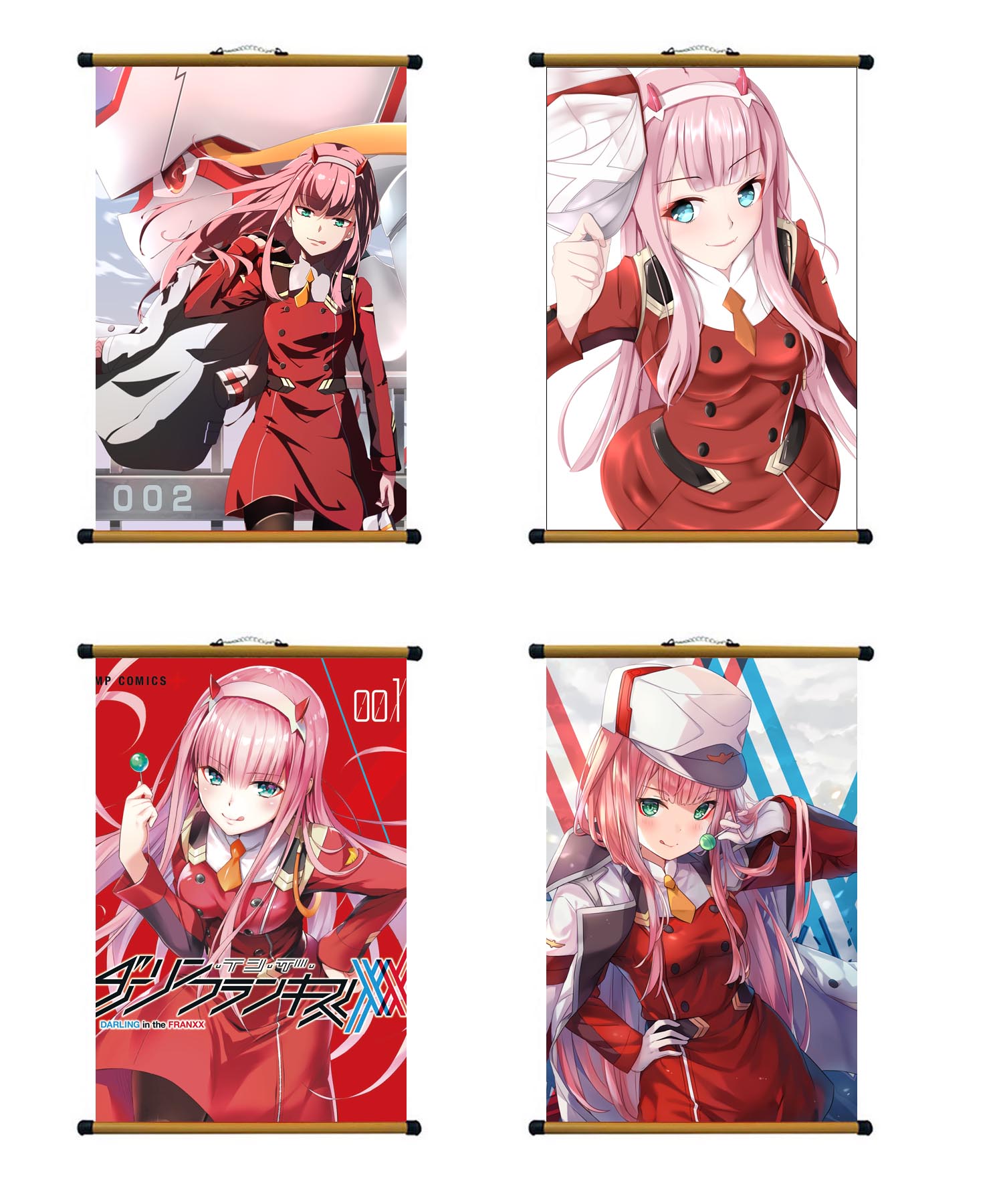 Tranh ảnh treo tường Darling In The FranXX có khung nẹp