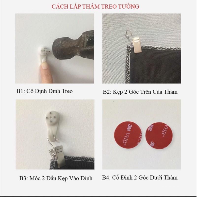 Tranh Vải treo tường Decor trang trí phòng ngủ giá rẻ hình CUTE