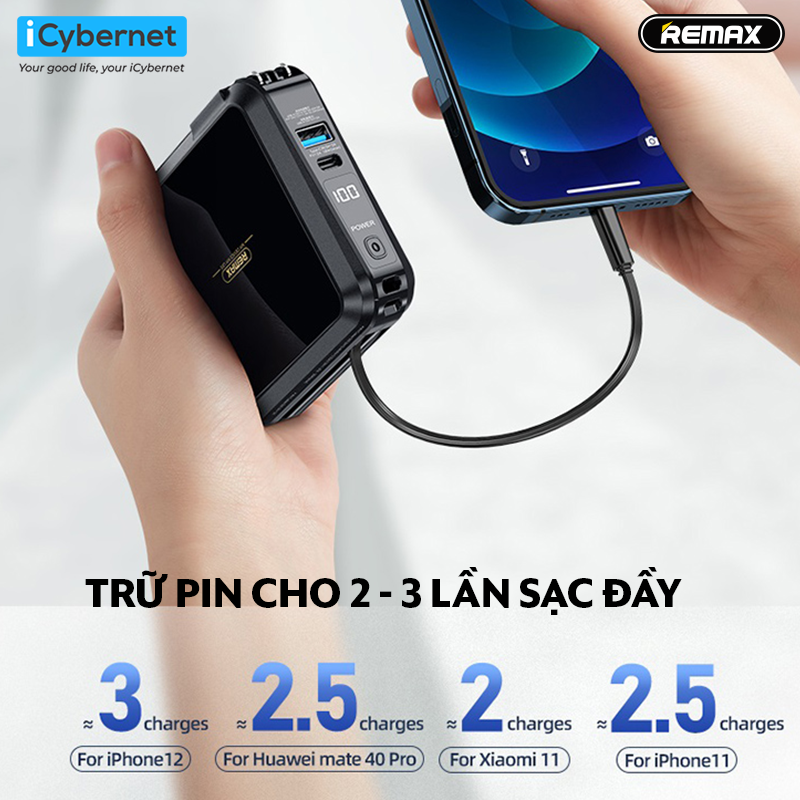 Hình ảnh Sạc dự phòng All-in-one dung lượng 15000mAh Remax RPP-276 - Hàng chính hãng