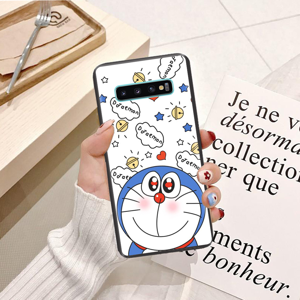 Ốp lưng điện thoại Samsung Galaxy S10 Plus viền silicon dẻo TPU  hình Doremon Dễ Thương - Hàng chính hãng