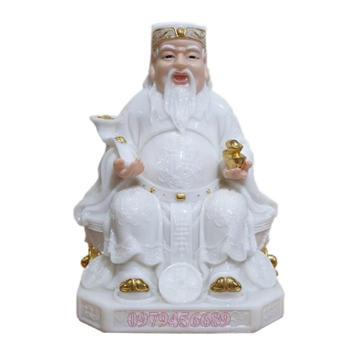 Cặp tượng thần tài ông địa đá cao cấp 8 inch - M2