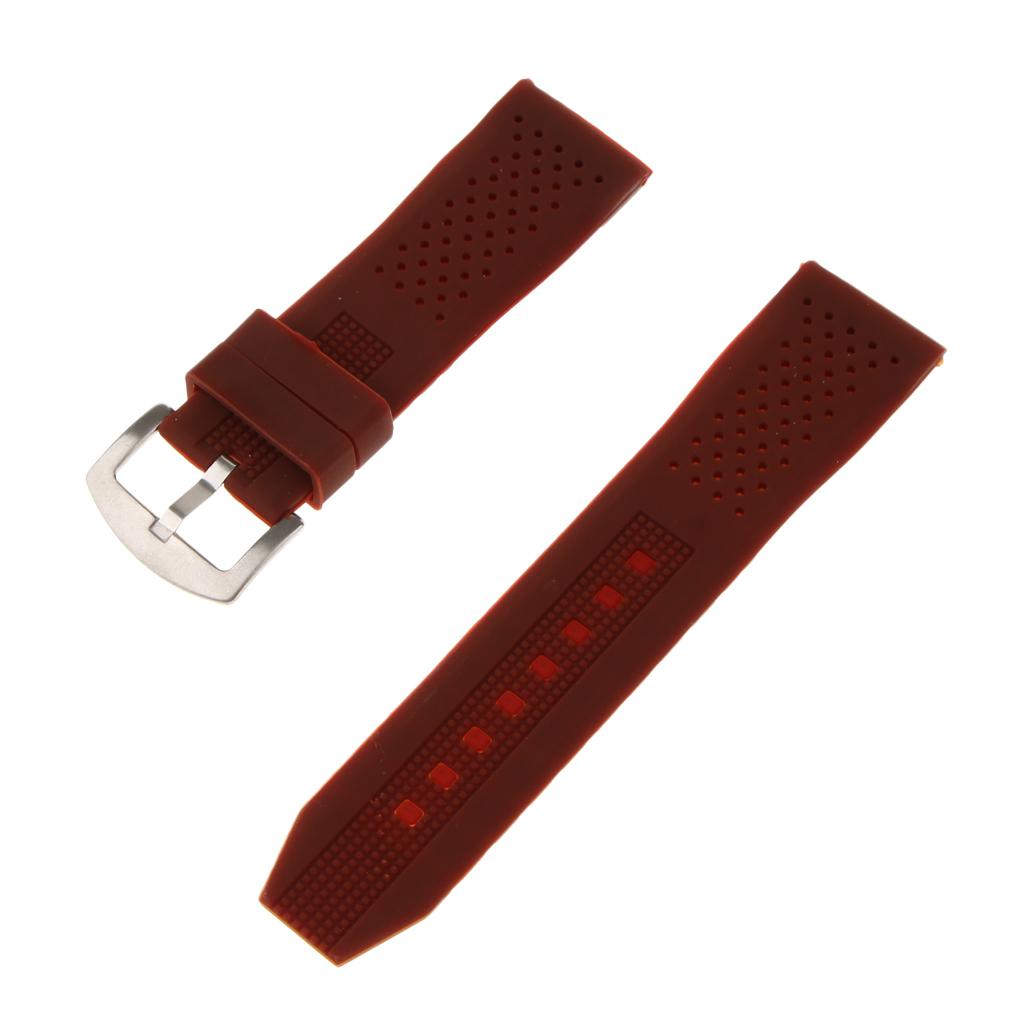 Silicone Watch Band Belt Soft Rubber Replacement Wristwatch Strap Waterproof