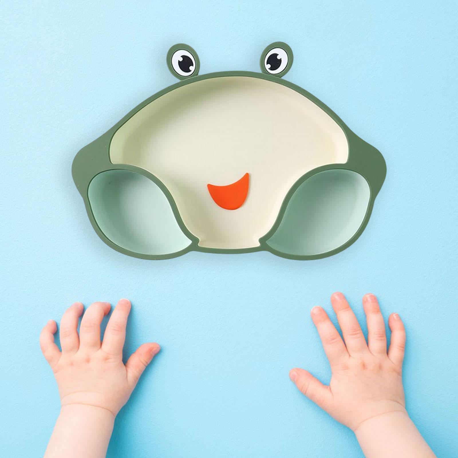 Silicone Suction Divided Plate Placemat Training Feeding Tableware for Child