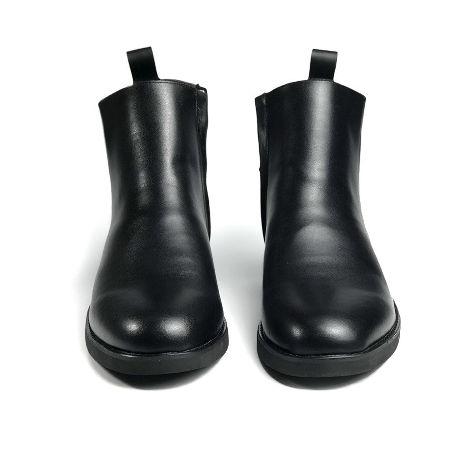 Giày chelsea zip boots black cao cổ chất liệu cao cấp bảo hành chính hãng 12 tháng