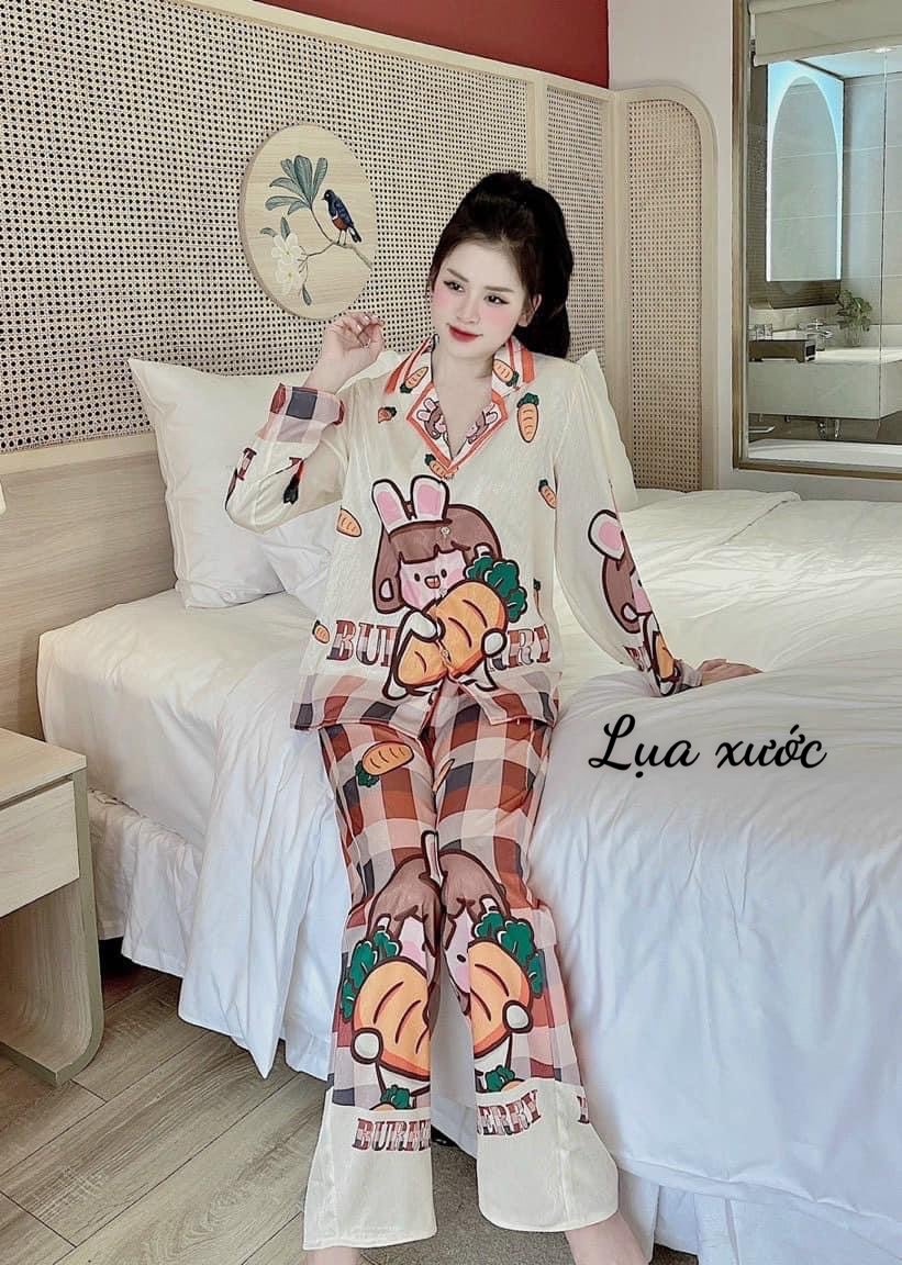 Đồ bộ lụa xước thiết kế