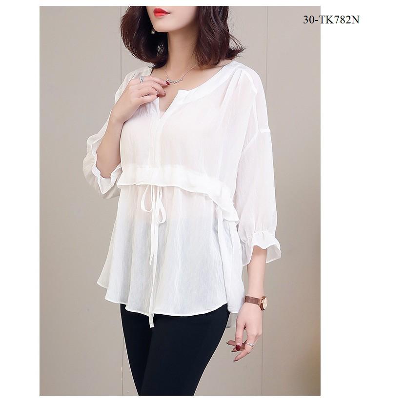 TK471-ÁO KIỂU RÚT EO TAY LỠ S-6XL