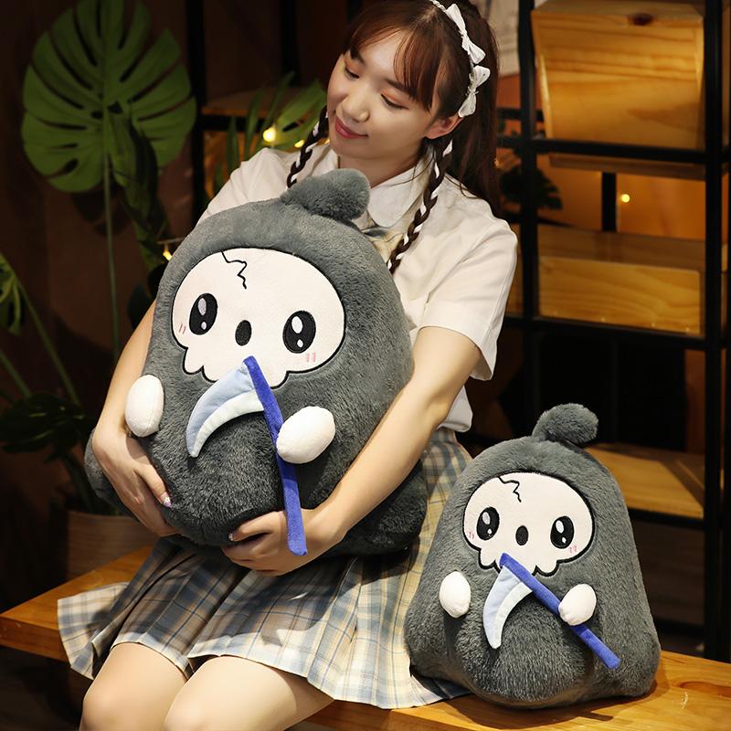 20-40Cm Hoạt Hình Dễ Thương Halloween Đầu Lâu Chết Sang Trọng Đồ Chơi Nhồi Bông Gối Sáng Tạo Búp Bê Bé Gái Trẻ Em Bạn Bè Đẹp quà Tặng Sinh Nhật