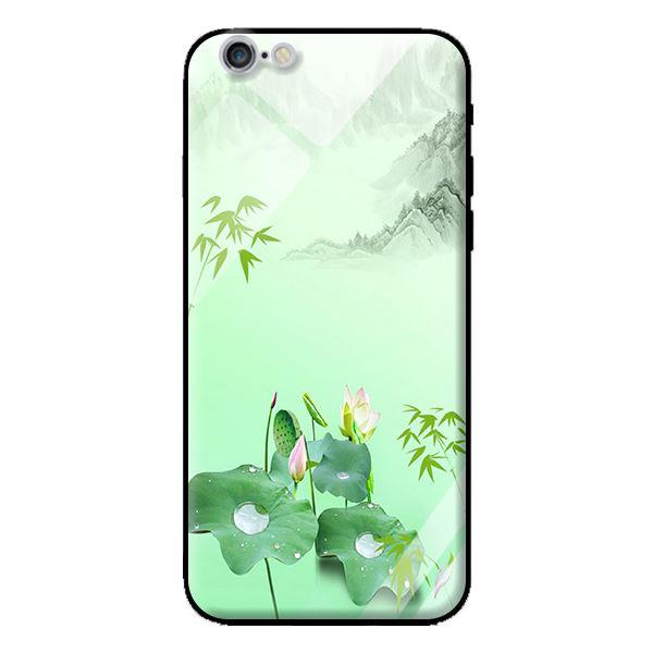 Ốp lưng kính cường lực cho iPhone 6 Plus Tranh Sen - Hàng chính hãng