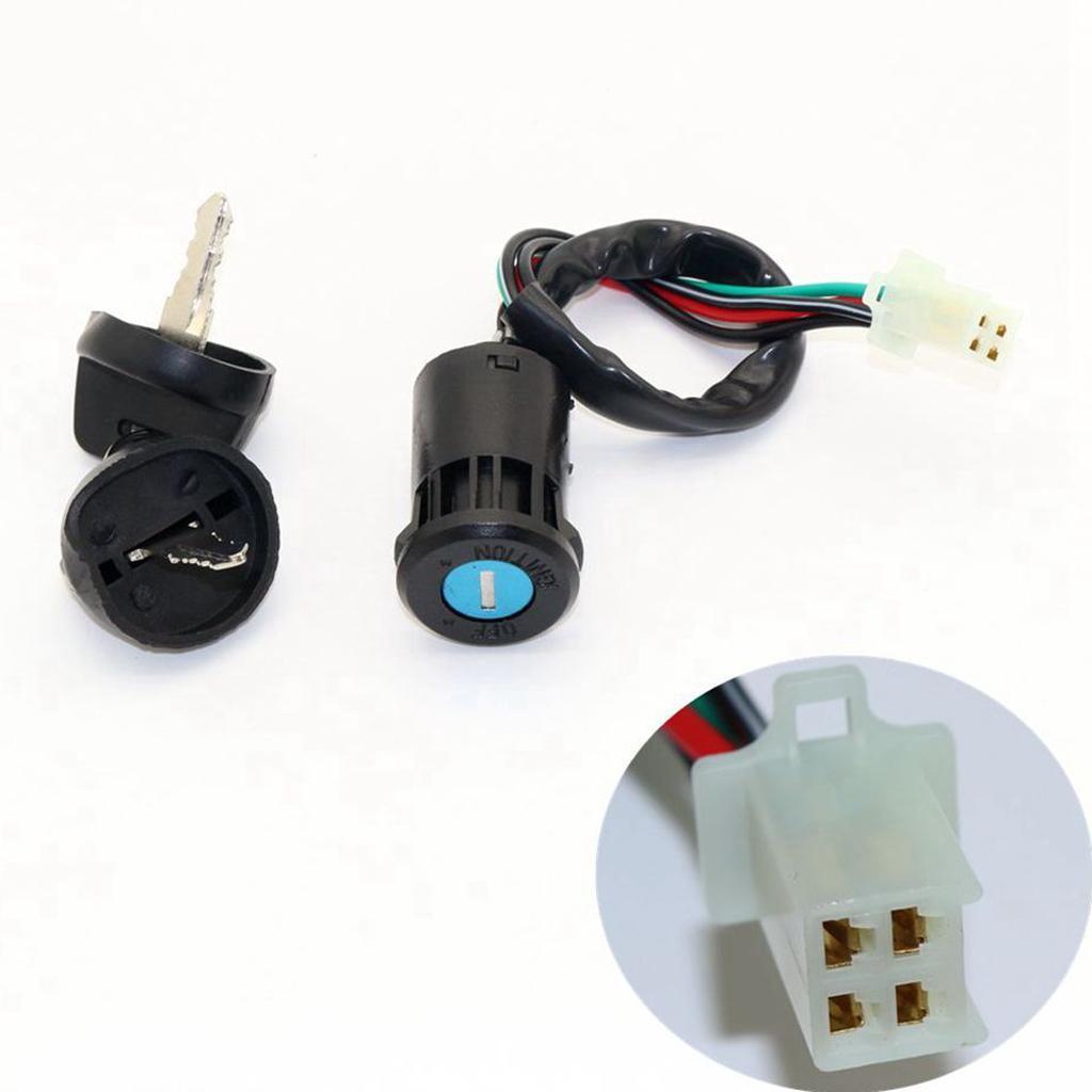 4 Wire Ignition Key Switch 50cc 110cc 125cc 250cc Quad Dirt Bike ATV