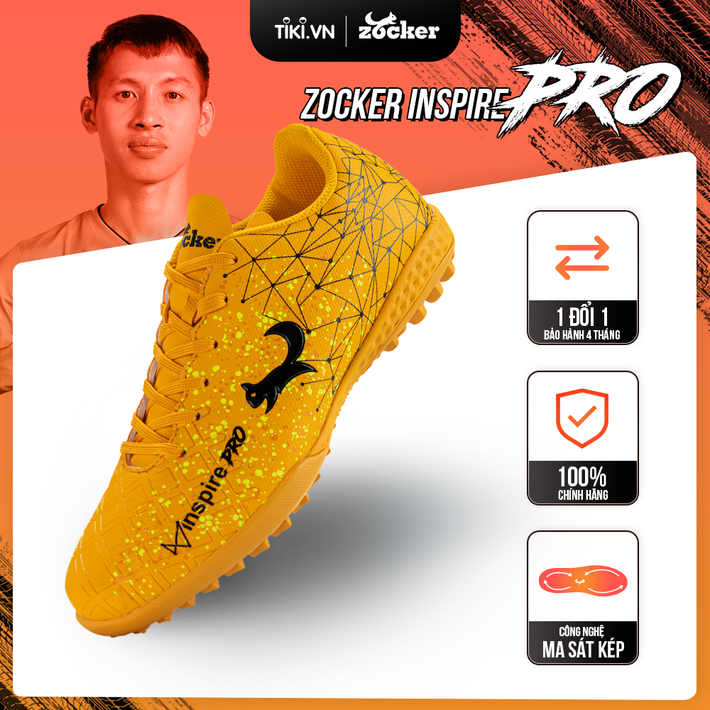 Giày Đá Bóng Zocker Inspire Pro - Orange - Size 44