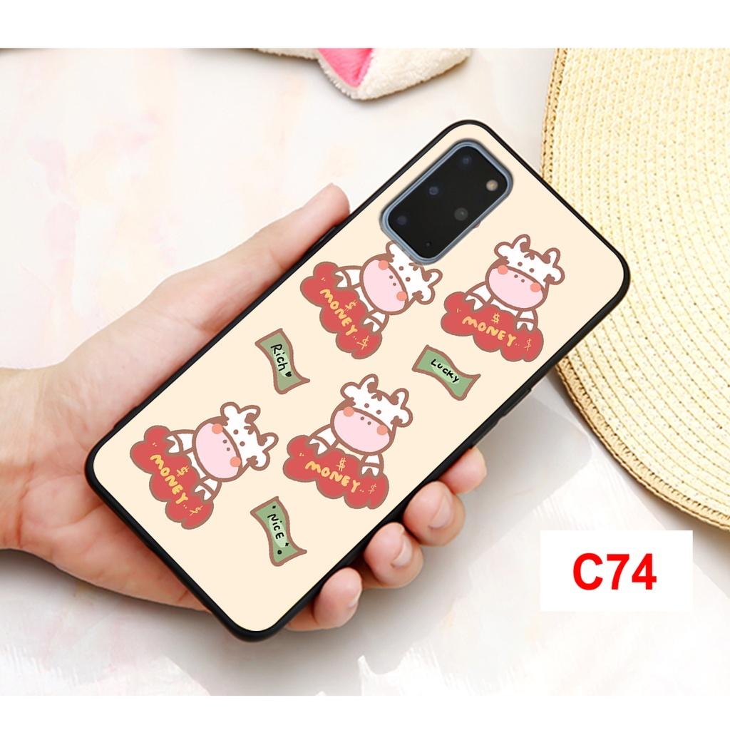 Ốp Dành Cho Samsung S20_S20Fe_S20 Plus_S20 Ultra In Hình Bò Sữa Cute, Nhiều Màu Sắc Mới P3