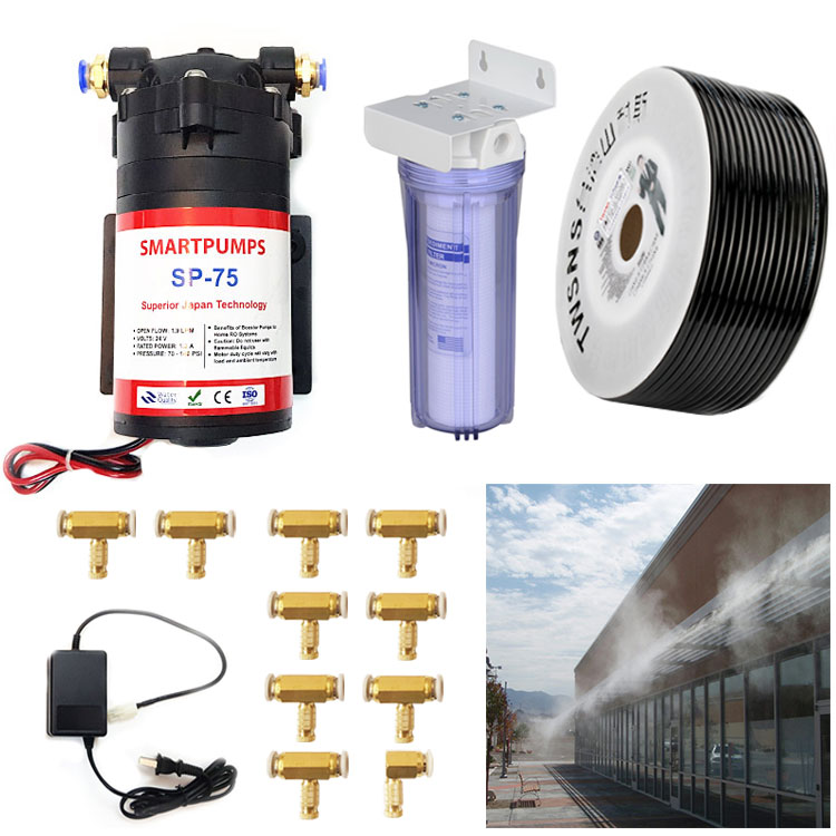 Bộ phun sương chuyên nghiệp làm mát tưới cây SP-75 Smartpumps 10 béc