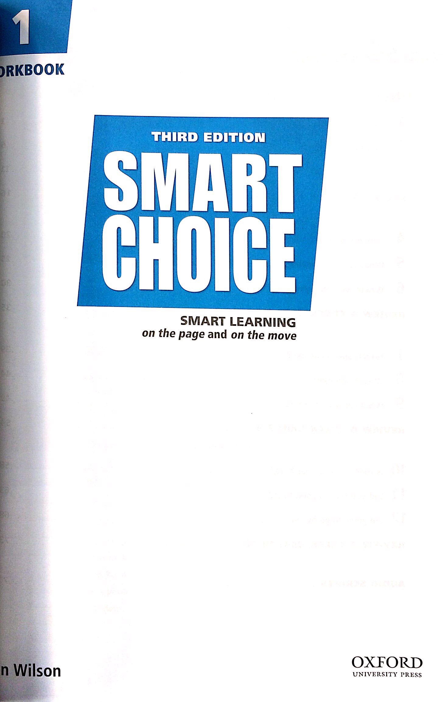 Smart Choice 1 WB 3E with acess to digital download centre