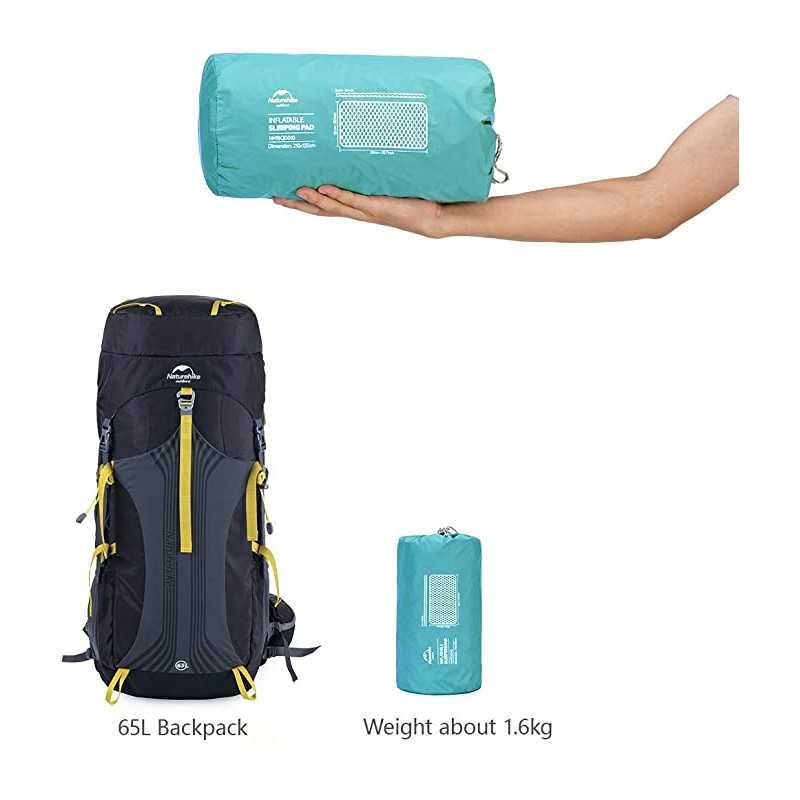 Nệm bơm hơi hai người nhẹ và nhỏ gọn dùng cho du lịch, cắm trại Naturehike NH19QD010