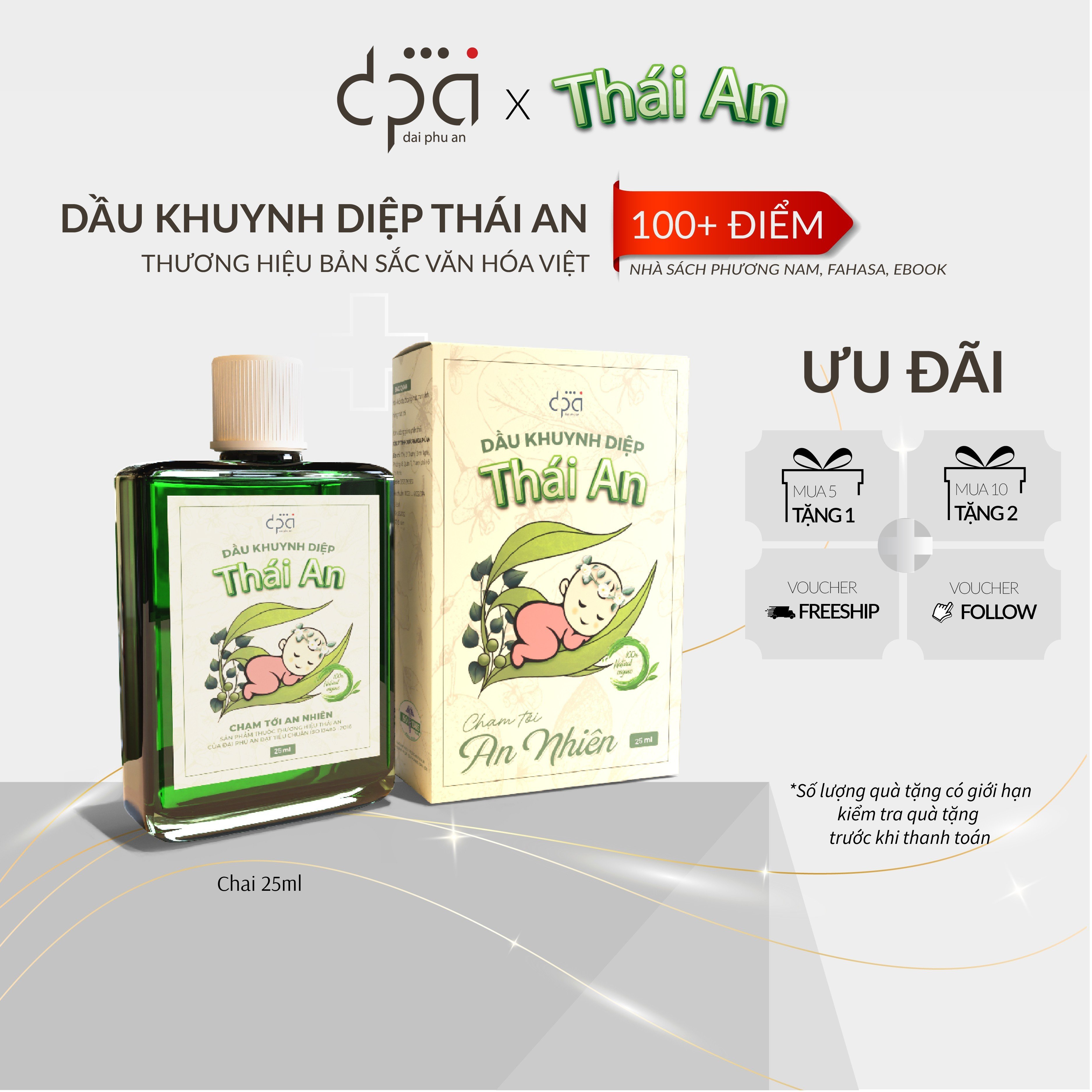 Dầu Khuynh Diệp Thái An đạt chất lượng ISO toàn cầu 13485:2016, sản phẩm tốt cho trẻ sơ sinh và trẻ nhỏ