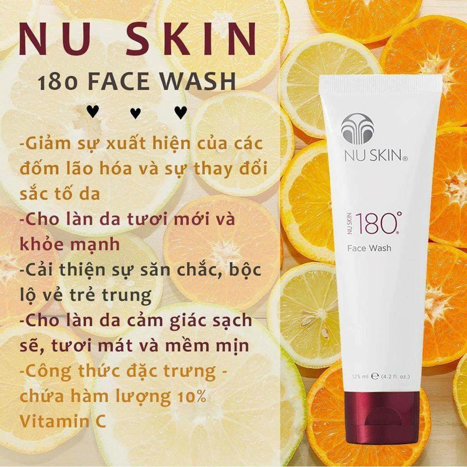 Sữa Rửa Mặt Nuskin 180 Face Wash 125ml Giảm Nếp Nhăn Ngăn Ngừa Lão Hóa