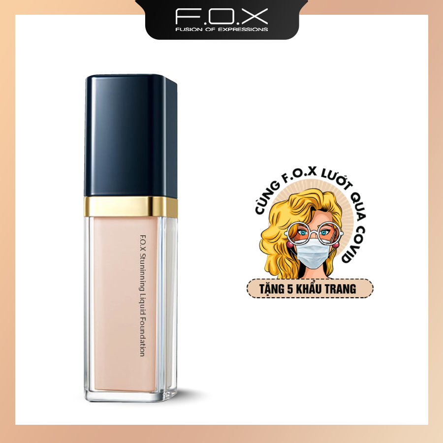 Kem Nền FOX Dưỡng Ẩm Làm Sáng Da - SPF30★★ Stunning Liquid Foundation 30ml