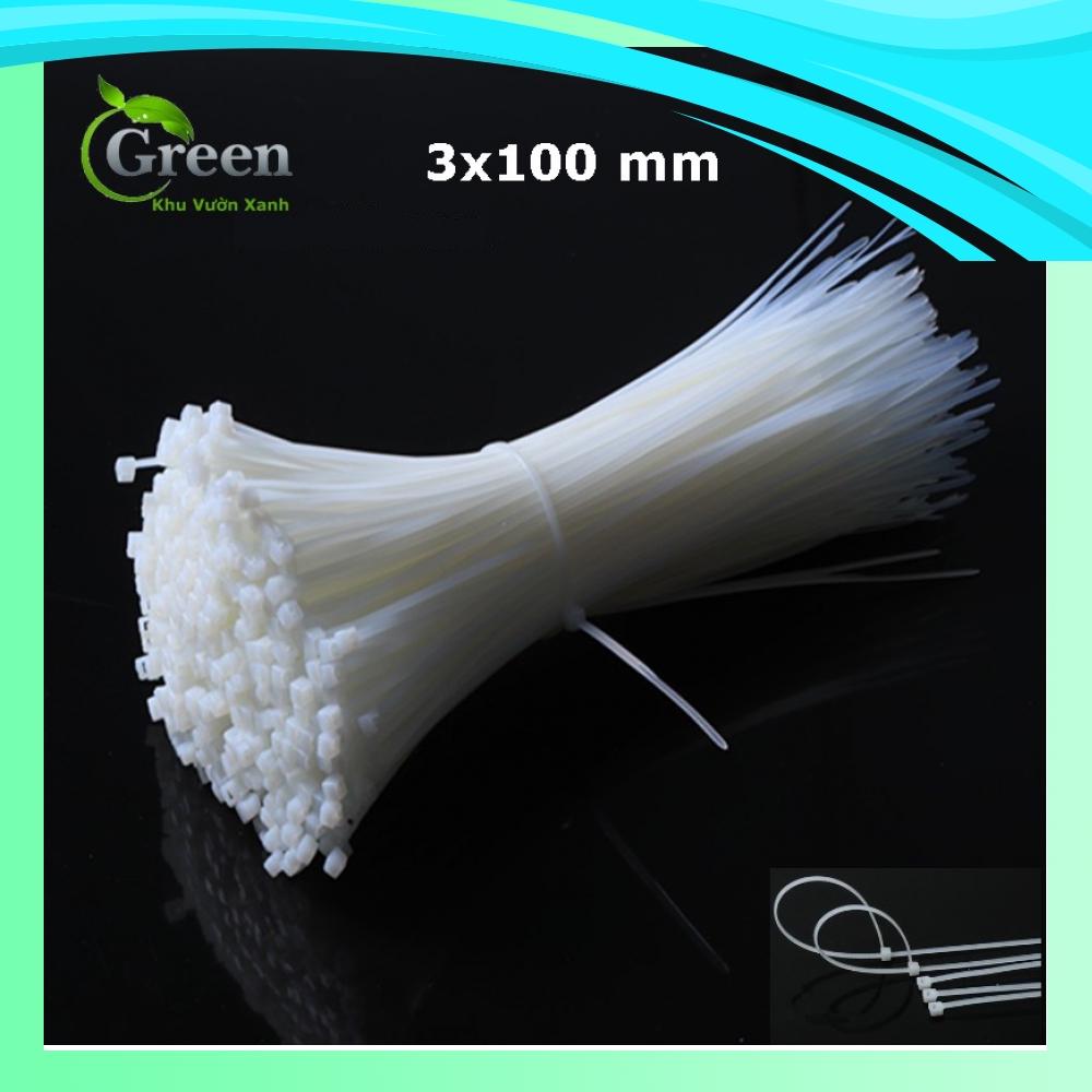 Set 200 Sợi Dây Rút Nhựa Quy Cách Dài 10 cm Màu Trắng