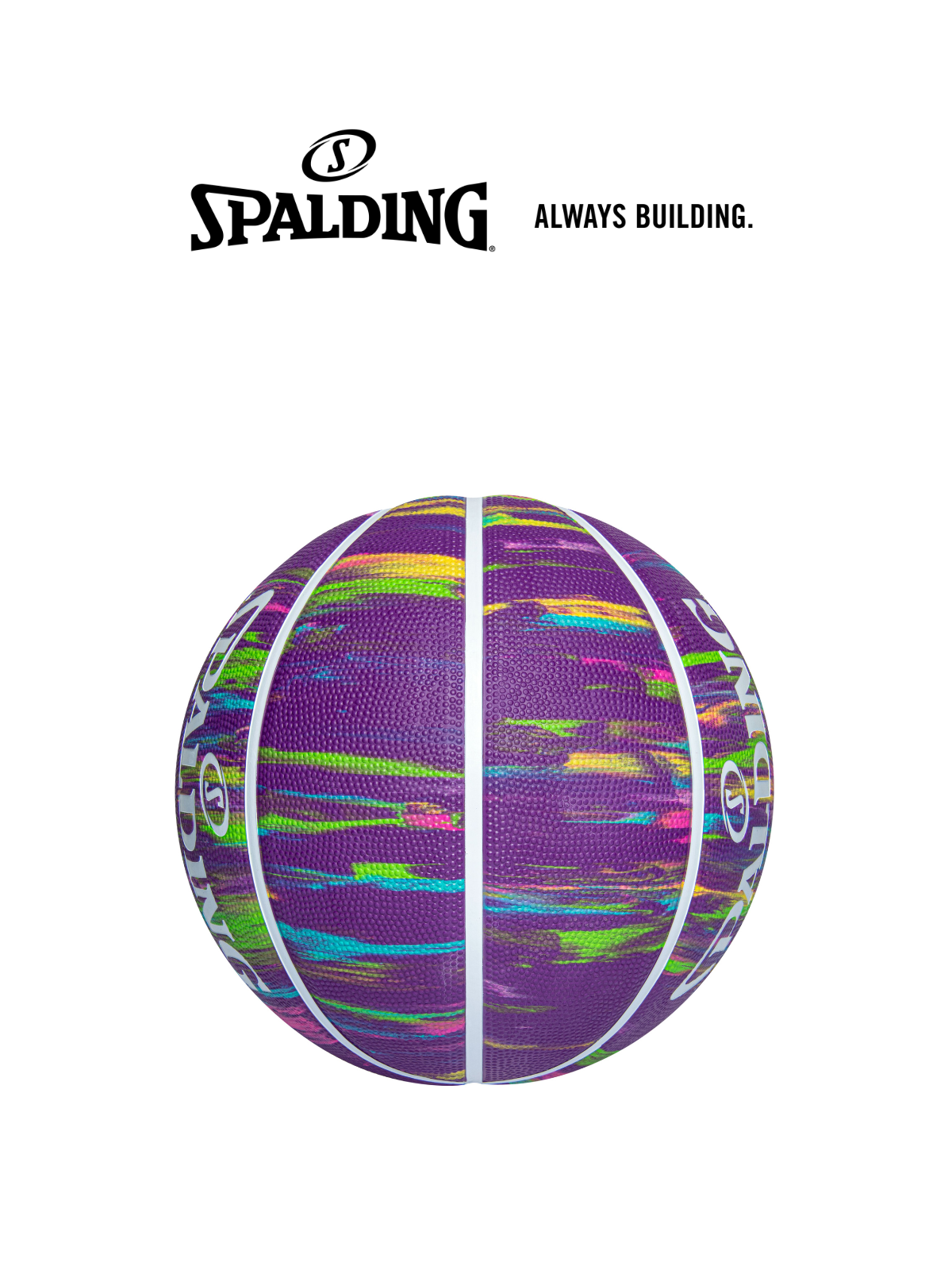 Bóng rổ Spalding Marble Purple Size 6