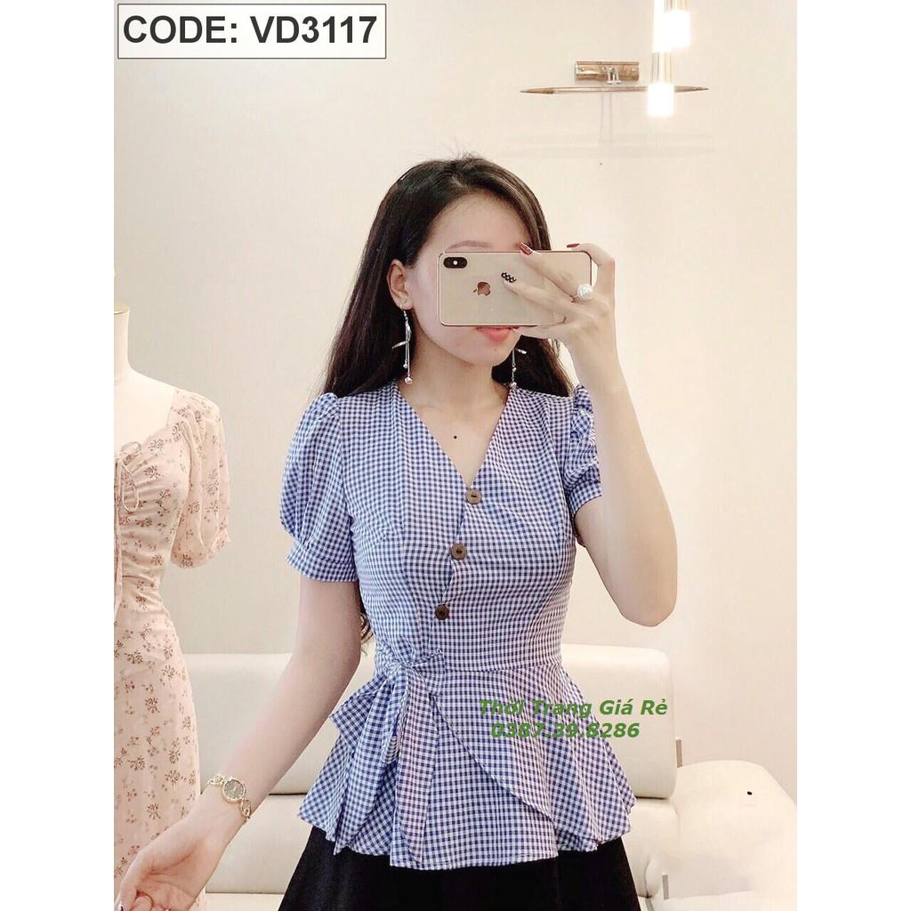 ÁO CỔ V THẮT NƠ EO XINH XẮN