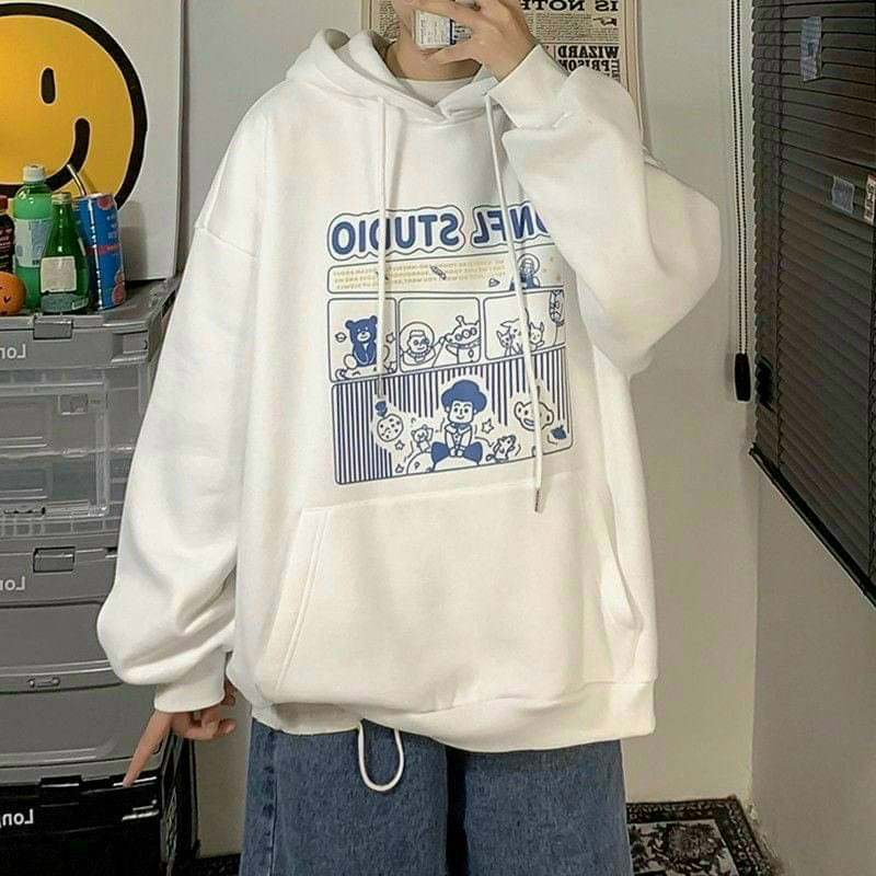 Áo Hoodie UNFL STUDIO Gấu Form Rộng Unisex - Kiểu Khoác Nỉ Chống Nắng - Thu Đông - THIÊN HÀ SHOP ÁO HOODIE