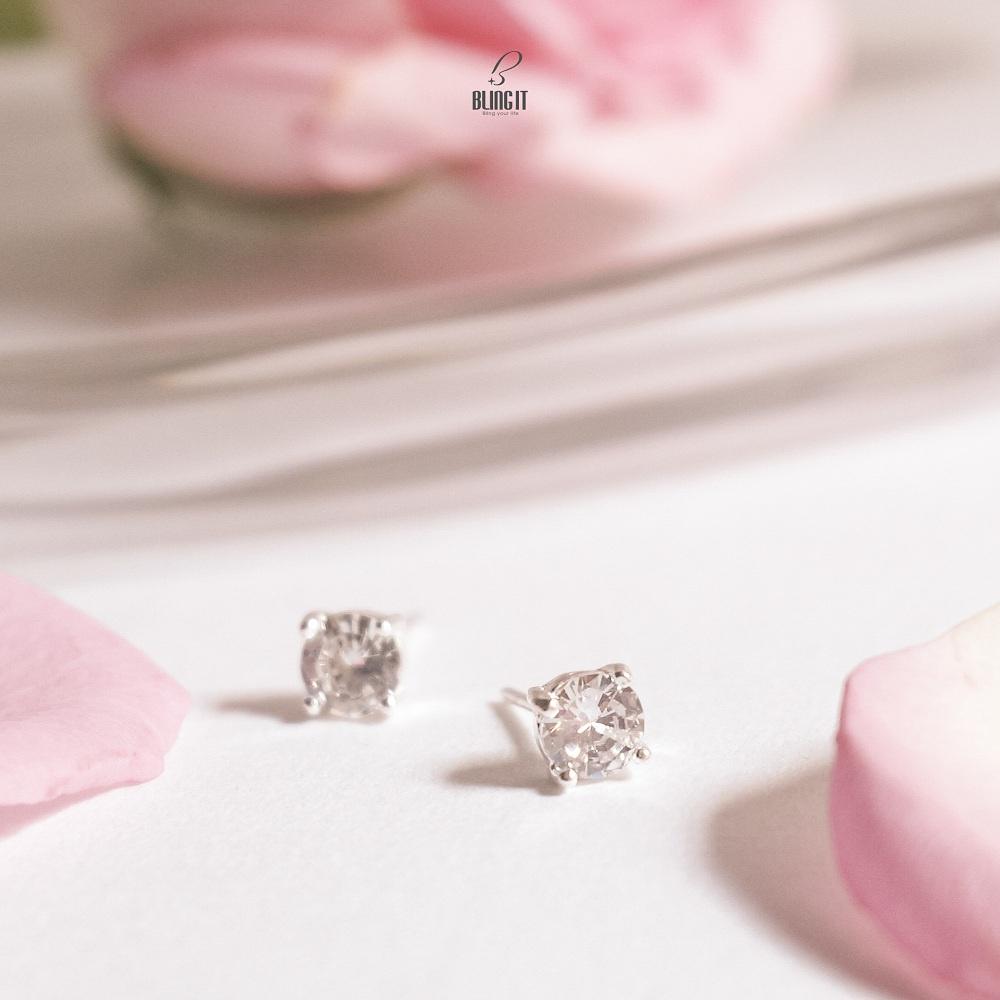 Bông tai Blingit hạt đá nhỏ vừa BIBT448 - 3.5mm