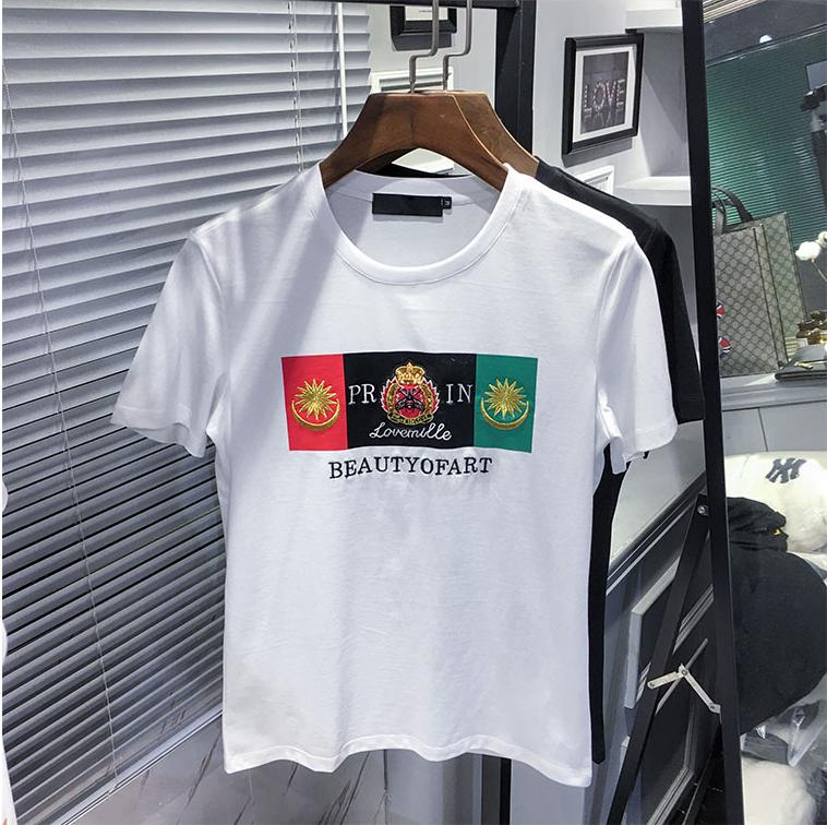Áo thun Nam tay ngắn thiết kế logo trước ngực sang trọng chất liệu vải cotton cao cấp co giãn nhẹ mặc thoải mái dễ phối đồ phù hợp với xu hướng thời trang