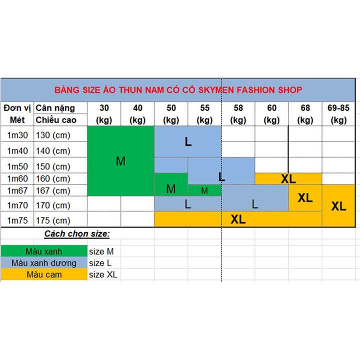 Áo thun nam có cổ tay ngắn polo họa tiết vải thun cotton co giãn thoáng mát - MKT63