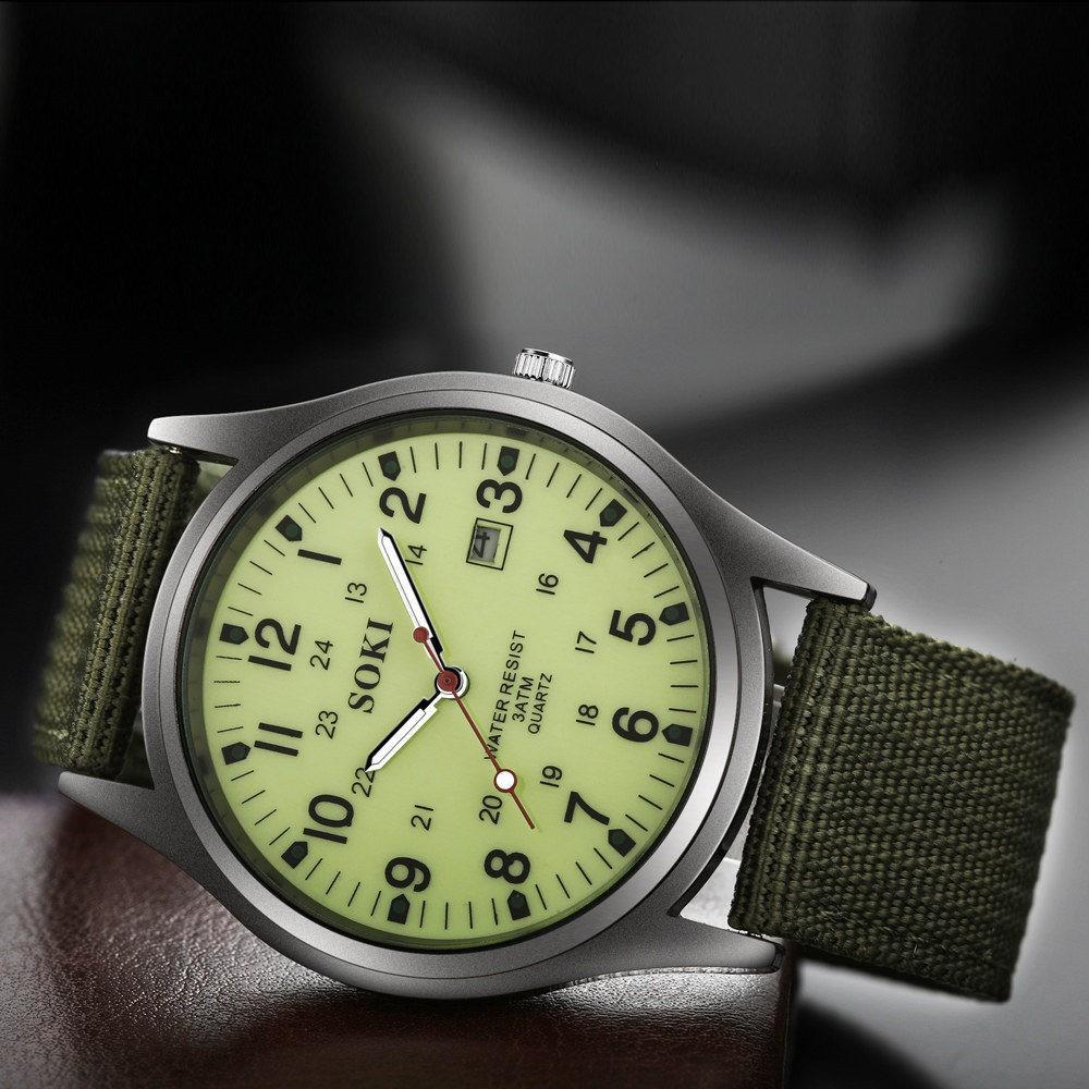Đồng hồ Unisex SOKI SK03 dây nato cực chất, kiểu dáng quân đội thể thao, rẻ đẹp phù hợp mọi độ tuổi
