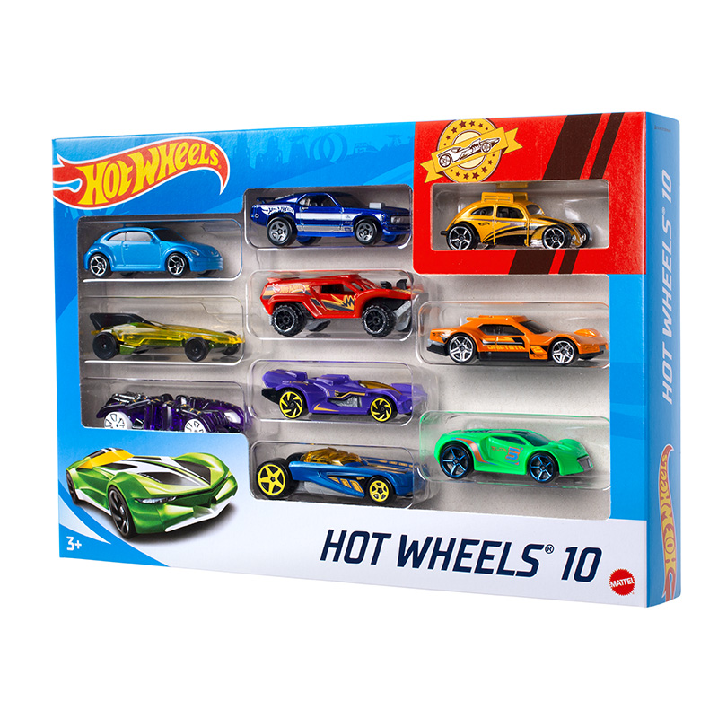 Bộ 10 siêu xe Hot Wheels 54886 - Giao hàng ngẫu nhiên