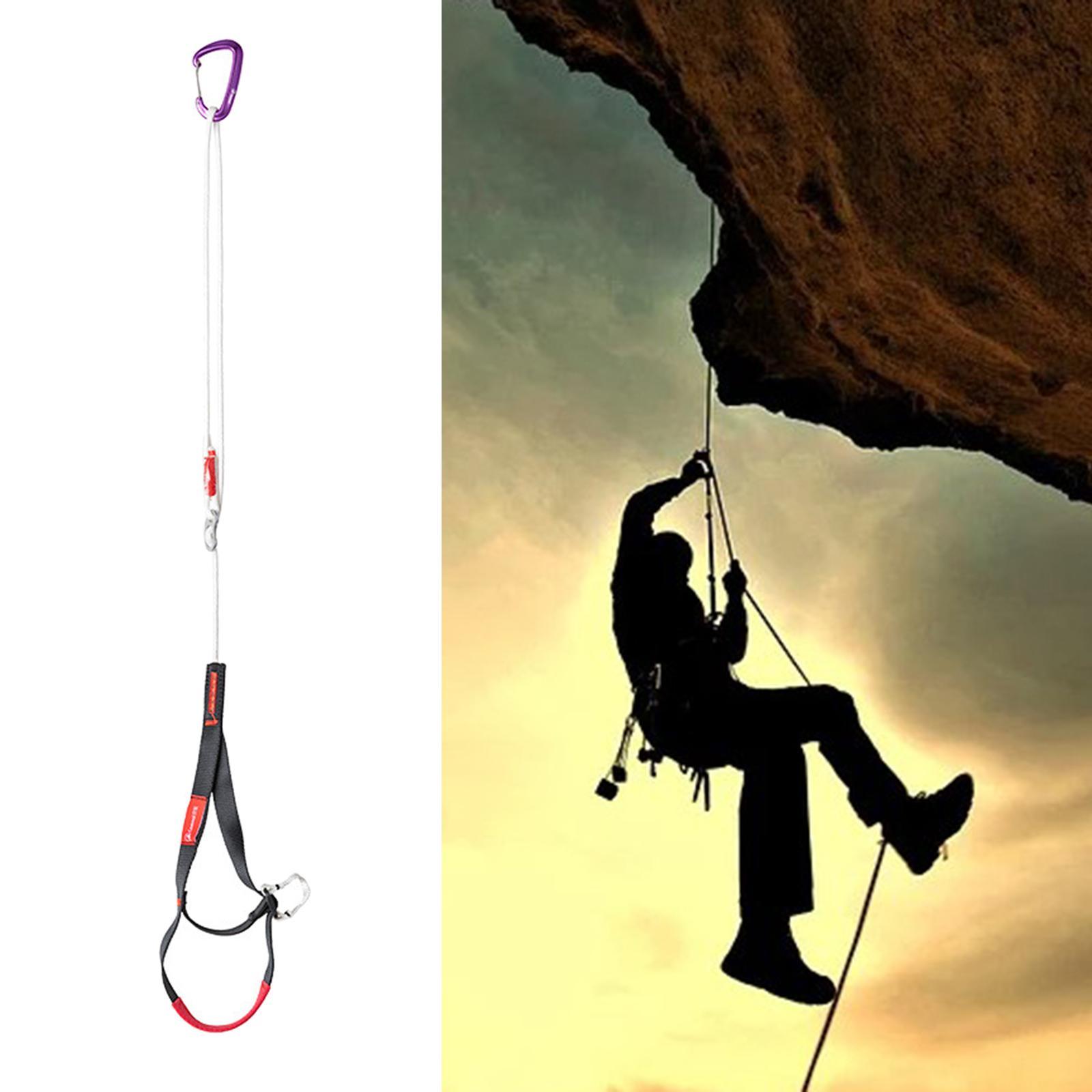 Adjustable Climbing Ascender Foot Loop Ascender Hardware for Outdoor