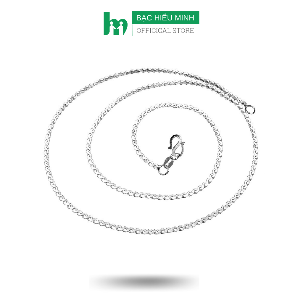 Dây Chuyền Nữ Bạc Hiểu Minh DCN002X kiểu s dẹt to