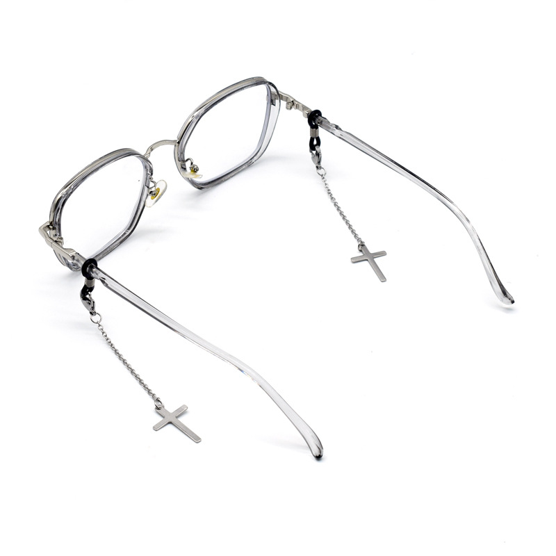 Dây đeo gọng kính tua rua chữ thập cá tính unisex chuỗi giữ mắt kính glasses chain phụ kiện giới trẻ hip hop