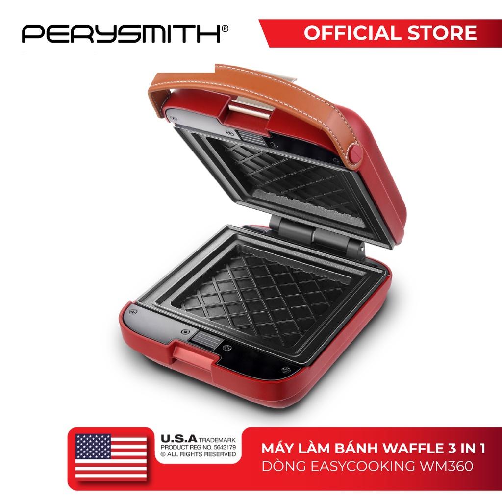 Máy làm bánh Waffle 3 trong 1 PerySmith WM360 - Hàng chính hãng