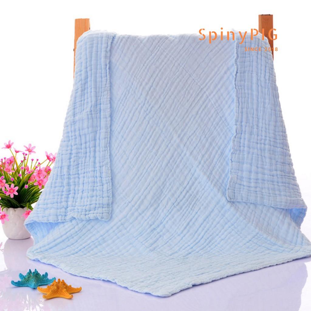 Khăn xô tắm cho bé 6 lớp 110x110cm 100% cotton đa năng siêu mềm &amp; siêu thấm 5 màu