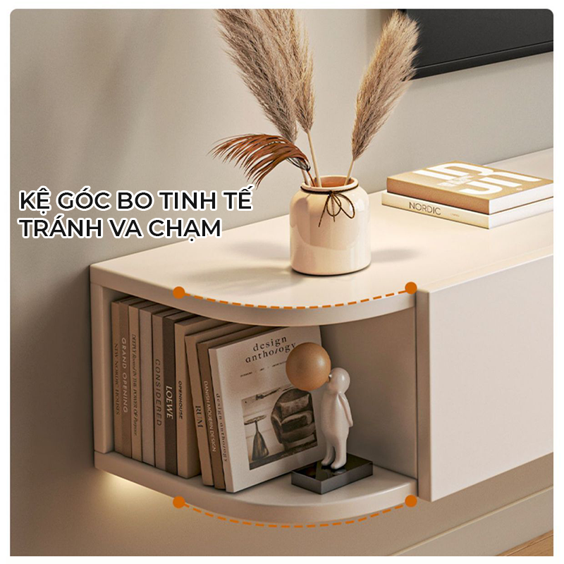 Kệ tivi treo tường thông minh thiết kế đẹp phong cách hiện đại thương hiệu IGA - GP326