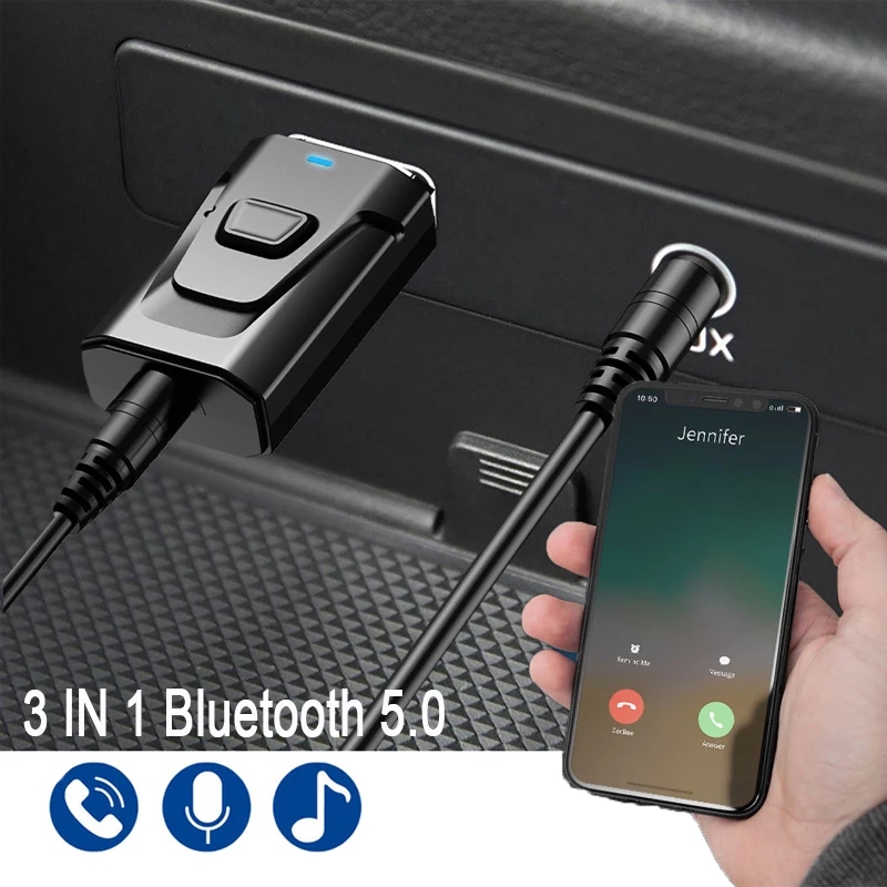 Bộ Chuyển Đổi Bluetooth USB Không Dây 5.0 Cao Cấp MÁY THU PHÁT Âm Nhạc Âm Thanh Cho PC TV Xe Hơi Âm Thanh Stereo Cực Hay Tặng kèm Jack 3.5