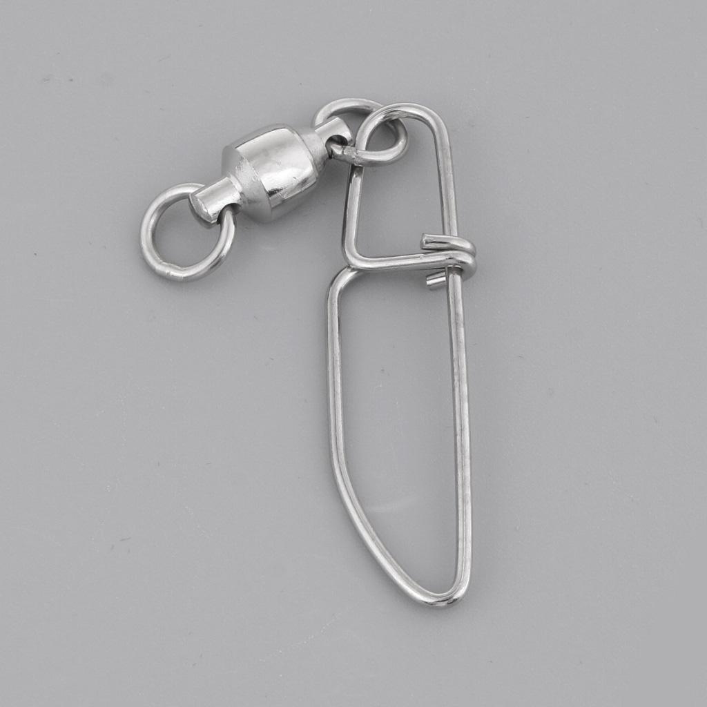 High-strength Ball Bearing Fishing Swivel with Coastlock Snap Size S L