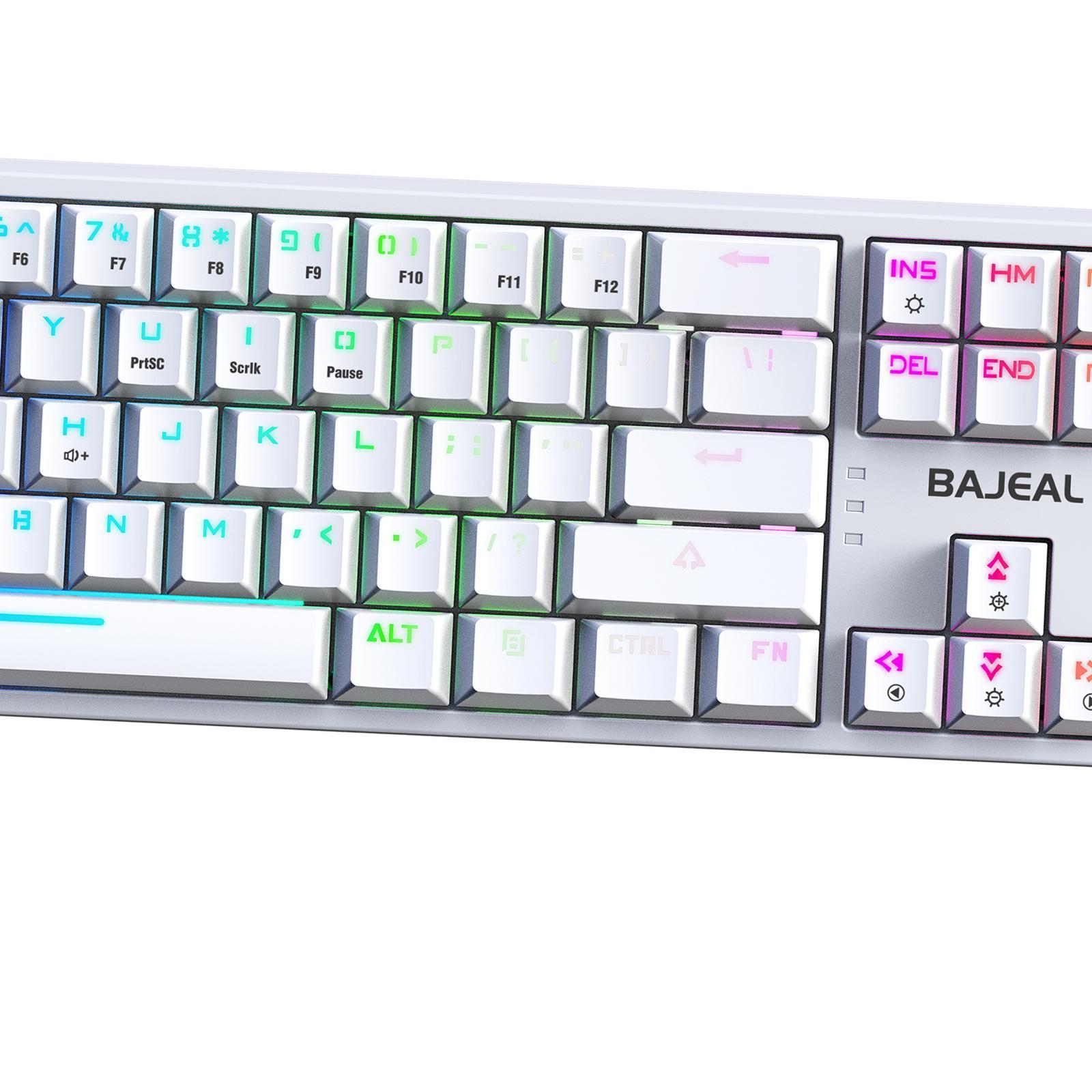 Wired Mechanical Gaming Keyboard Laptop White