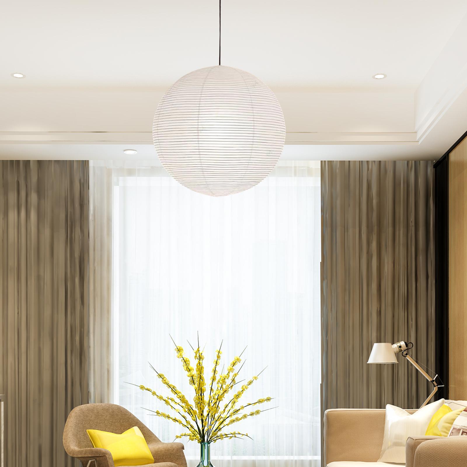 Round Paper Lampshade Ball Lanterns Lamps for Kitchen Restaurant Decoration