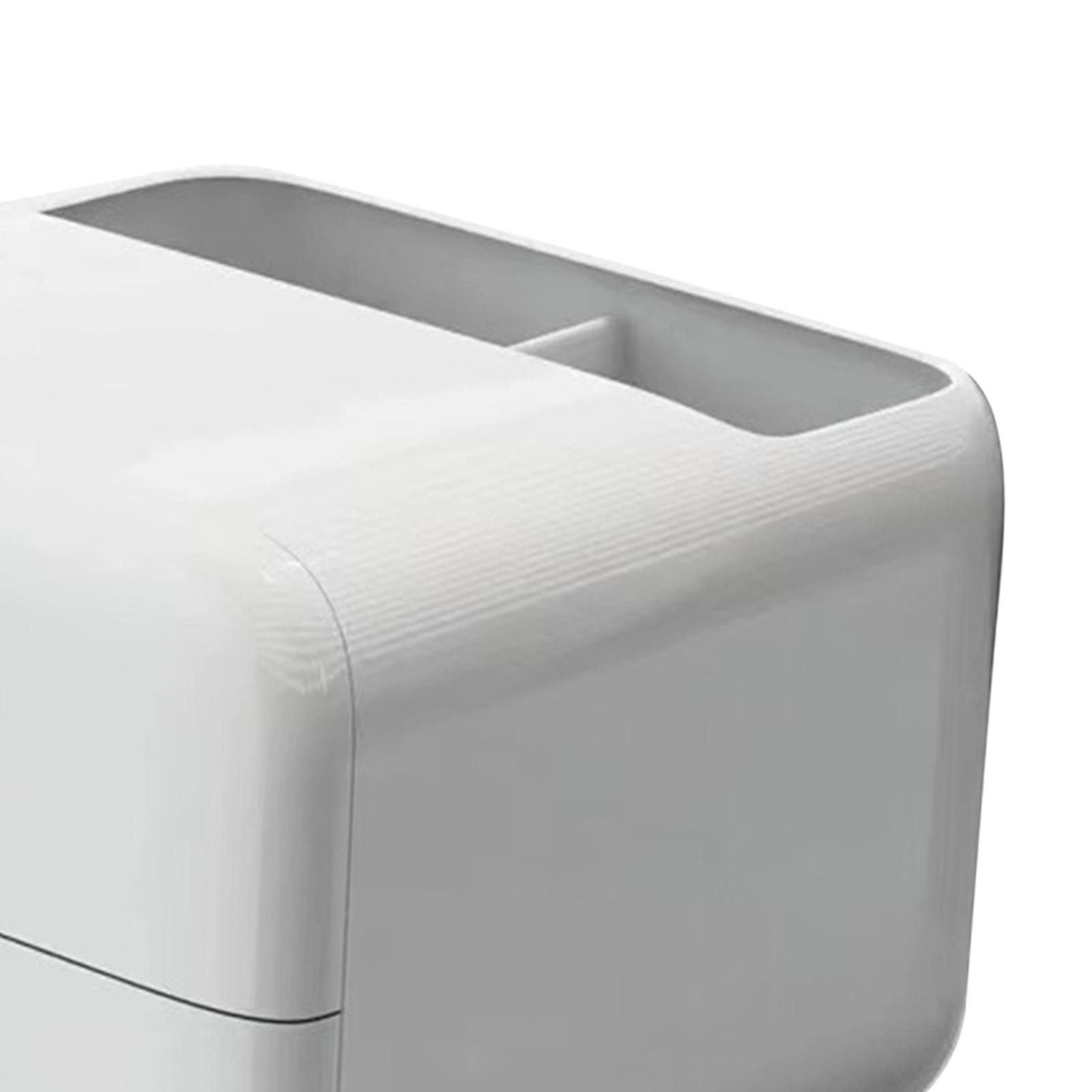 Pen Holder with 2 Drawer Desk Stationery Box for Desktop Office Supplies
