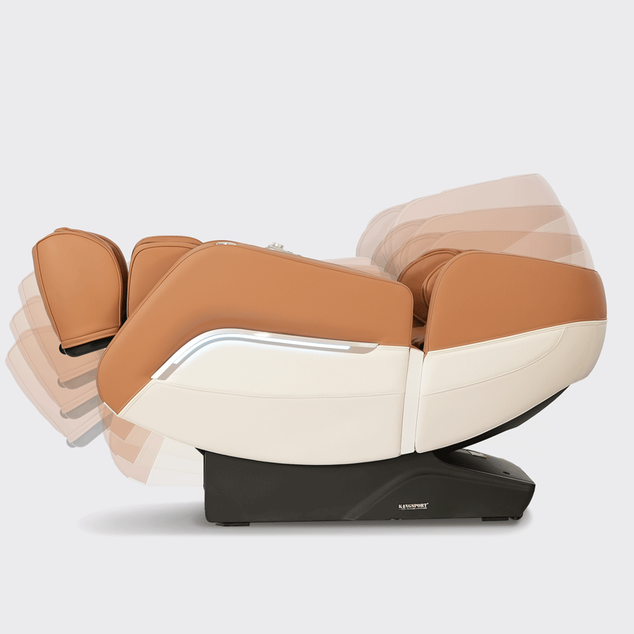 Ghế massage toàn thân cao cấp KINGSPORT G60-YELLOW con lăn 3D chuyên sâu, 12 chương trình massage tự động