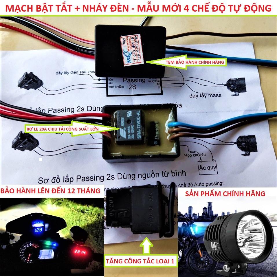 Công Tắc Passing 3S Smart New 4 Chế Độ Tuỳ Chỉnh AUTO lắp đèn trợ sáng mẫu mới hàng cao cấp
