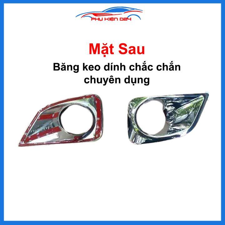 Ốp viền đèn gầm trước sau xe Vios 2014-2015-2016-2017 mạ Crom chống trầy trang trí làm đẹp xe
