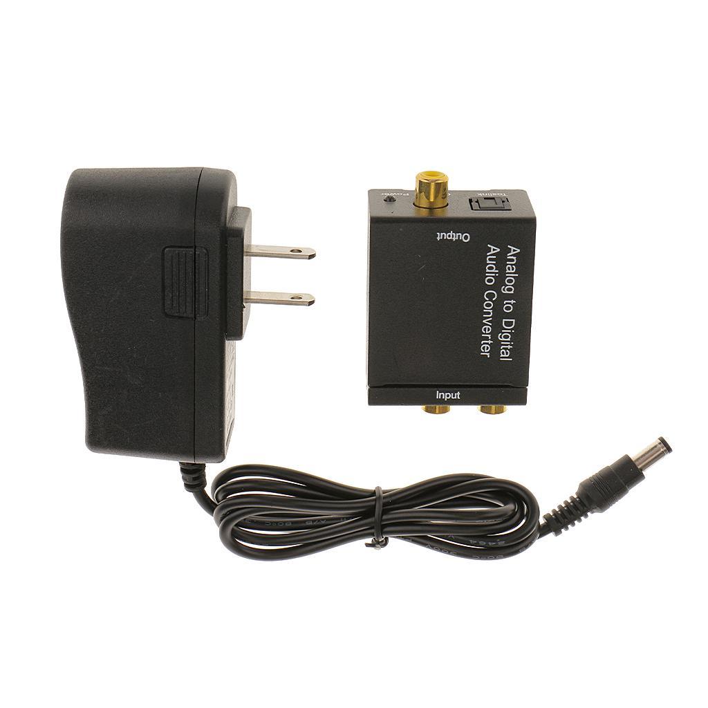 Analog L/R to Digital SPDIF Coaxial RCA & Optical Audio Converter