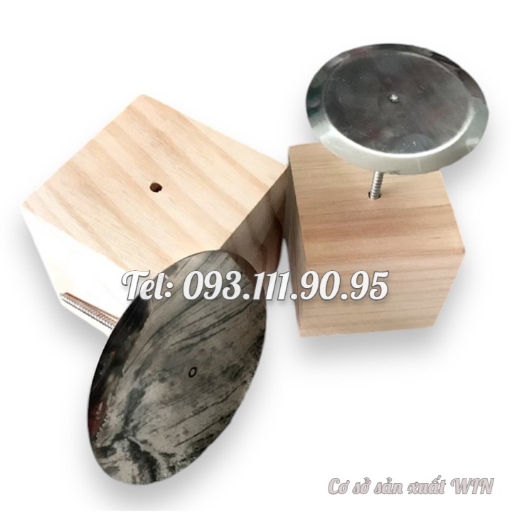 Dụng cụ làm bánh kem : Gỗ cắm dù và dù inox - Mã số 1070