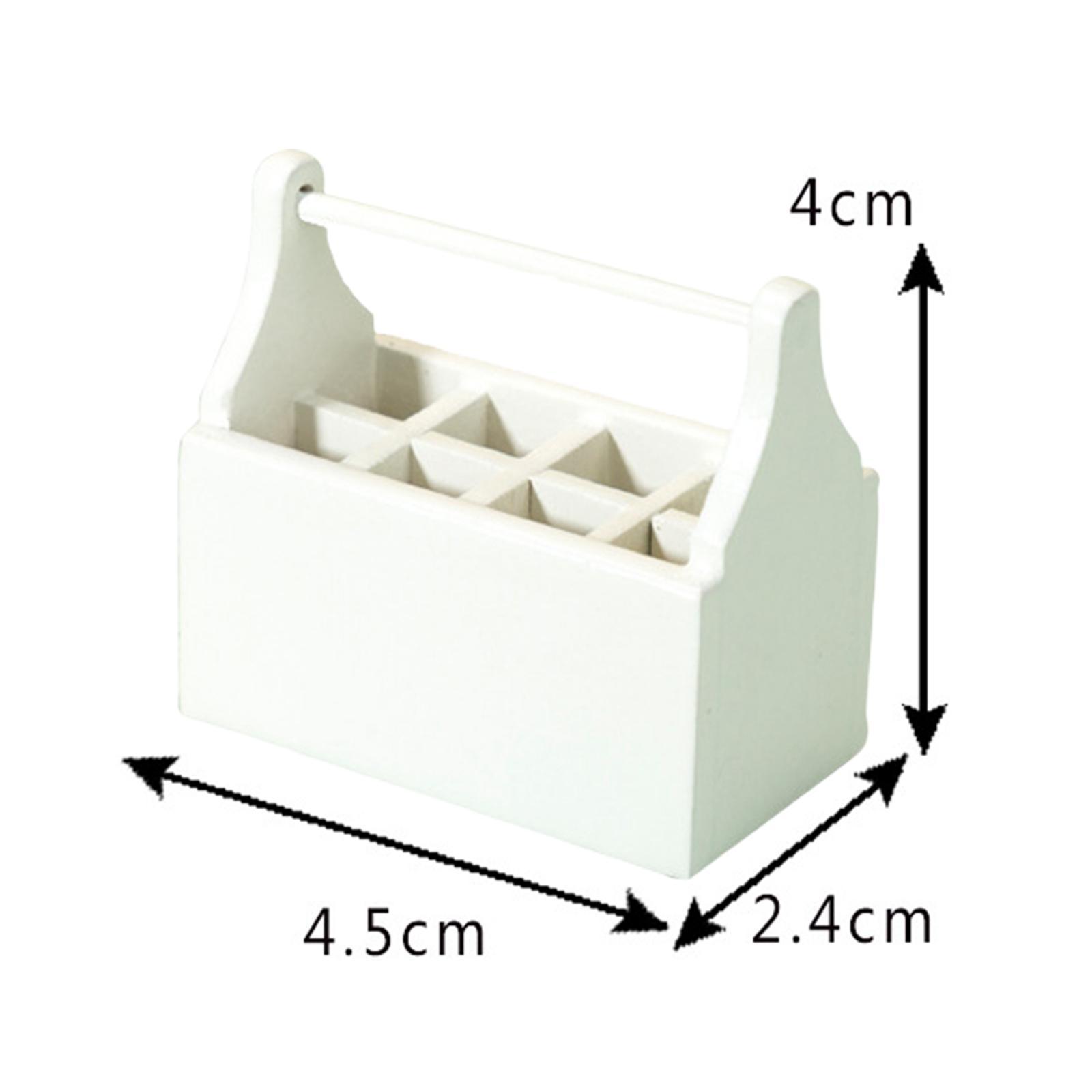 Mini Dollhouse Tool Box Model Toys Dollhouse Decor Accessory for Children White